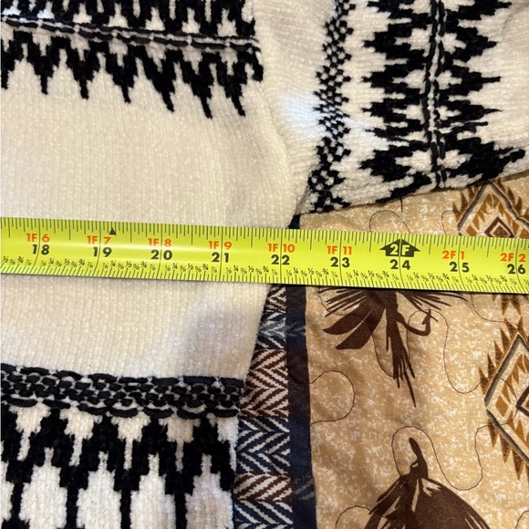 Christian Siriano New York Fair Isle Mock Neck Sweater women’s M - Picture 5 of 8